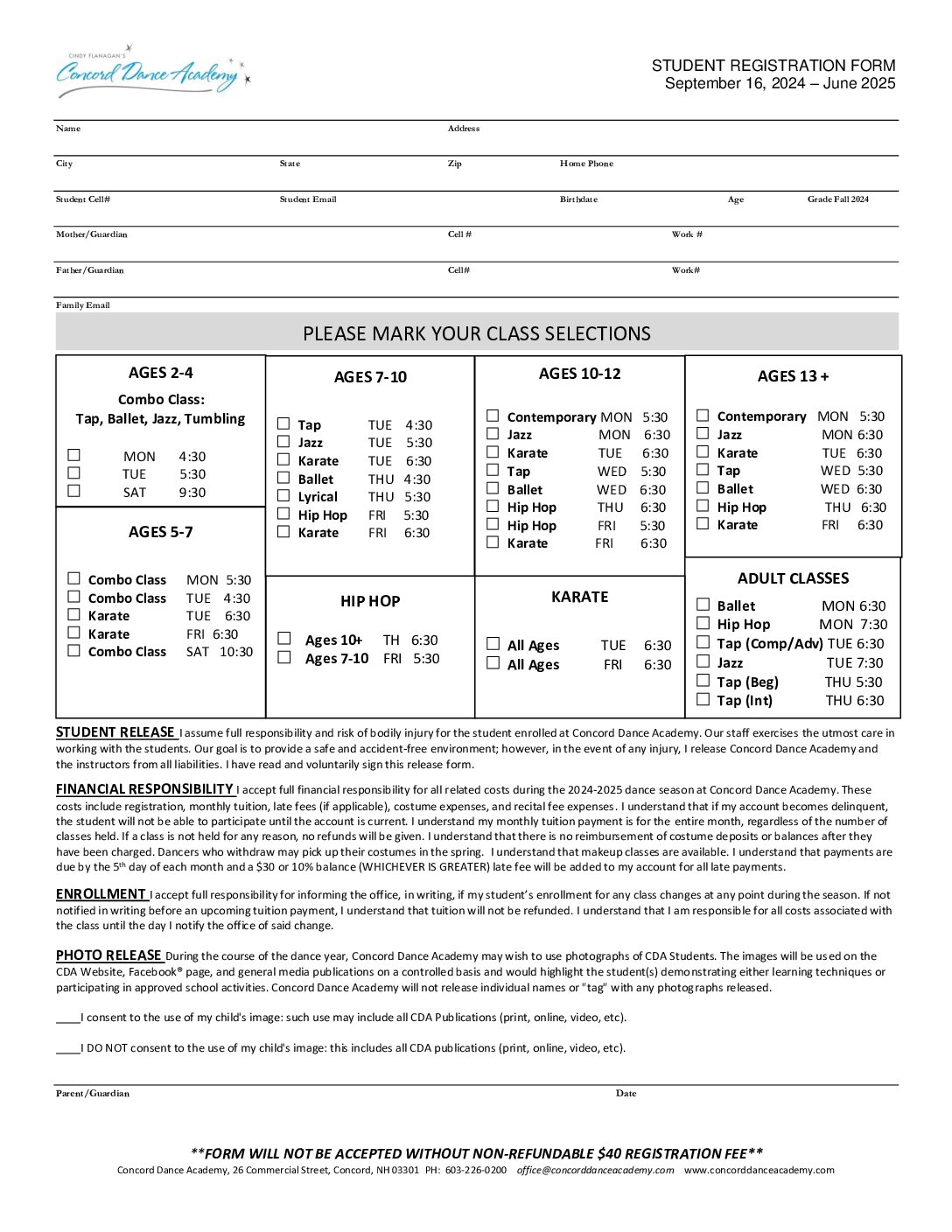 Concord Dance Academy