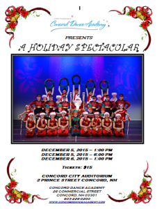 Holiday Break @ Concord Dance Academy