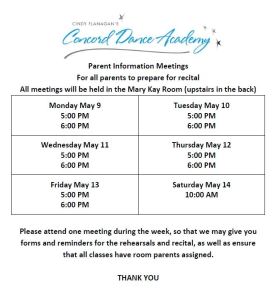 Holiday Break @ Concord Dance Academy